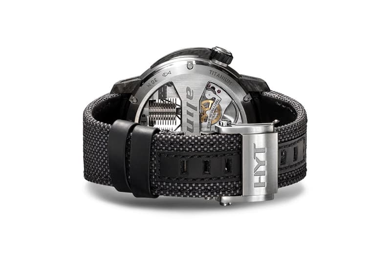 HYT Silk Satin H1 Alinghi Watch Release Info timepiece accessories jewlery carbon titanium 13891993 / 148TC09NFRC 30mm sapphire crystal anti-reflective face