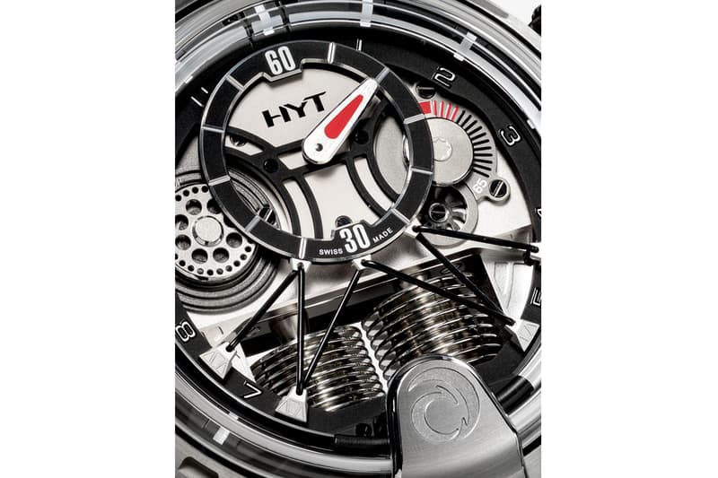 HYT Silk Satin H1 Alinghi Watch Release Info timepiece accessories jewlery carbon titanium 13891993 / 148TC09NFRC 30mm sapphire crystal anti-reflective face 