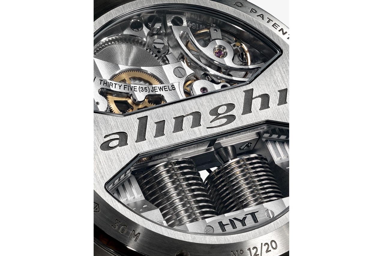 HYT Silk Satin H1 Alinghi Watch Release Info timepiece accessories jewlery carbon titanium 13891993 / 148TC09NFRC 30mm sapphire crystal anti-reflective face 