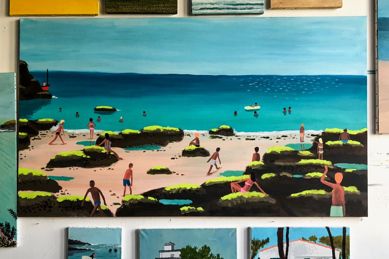 jean jullien the aromatics chandran gallery exhibition artworks paintings