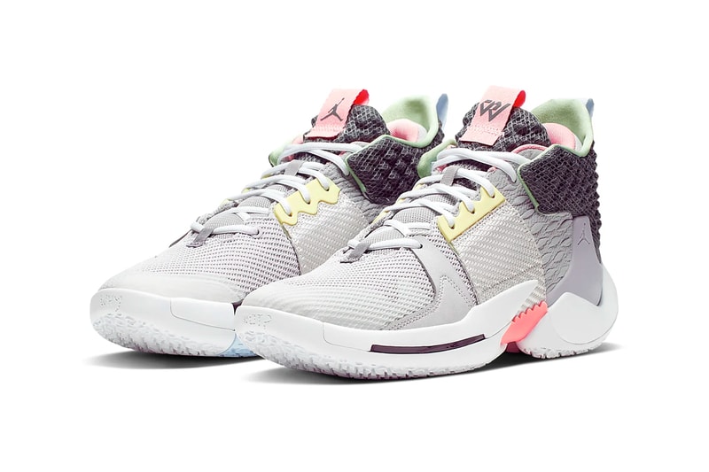 jordan why not zer02 zer 02 vast grey atmosphere grey white gunsmoke pink colorway release spring 2019 