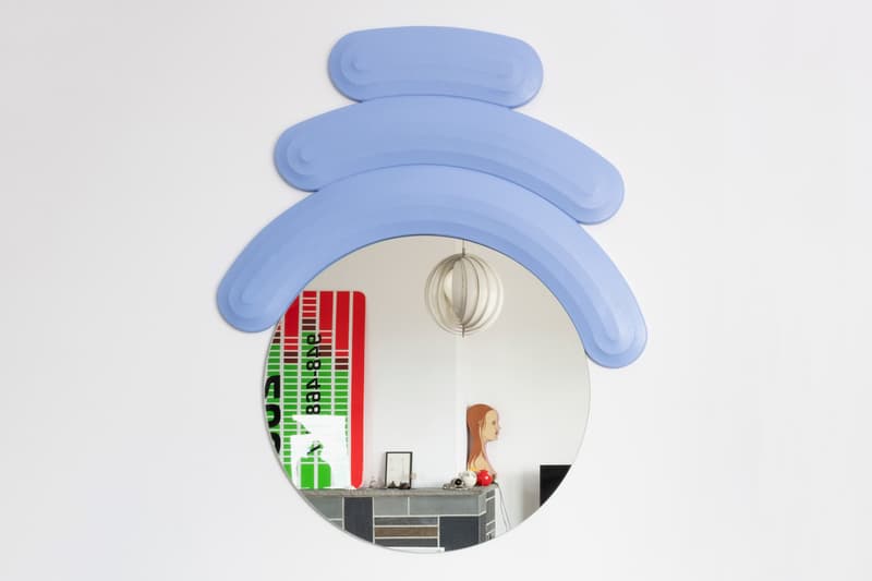Josh Sperling Case Studyo "Friend" Mirror Geometric shapes texture landforms wall mounted design
