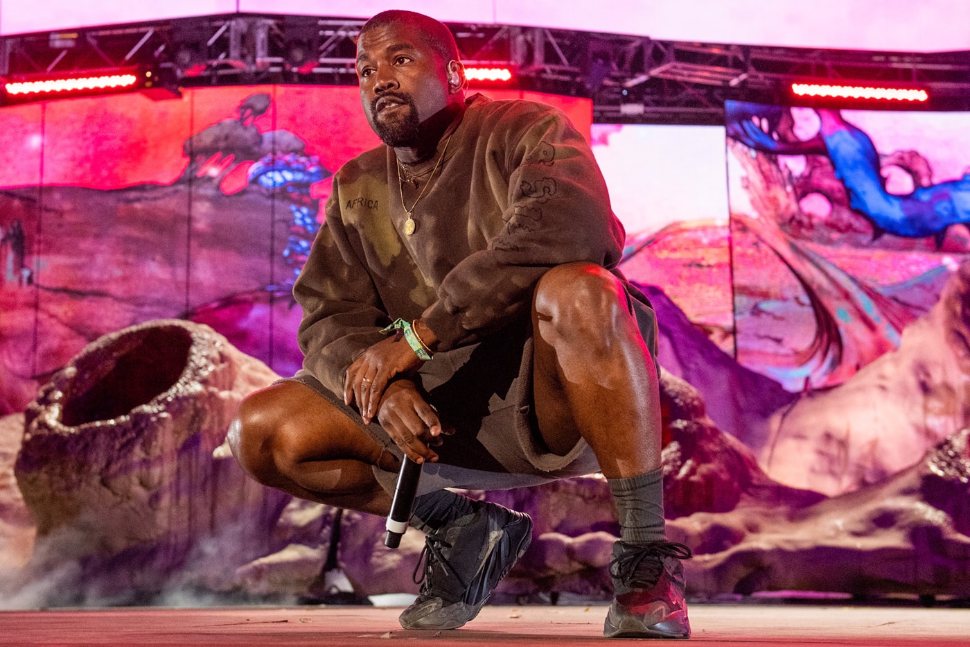 Sock-Like YEEZY Prototype Closer Look Kanye West Coachella Sunday Service 2019