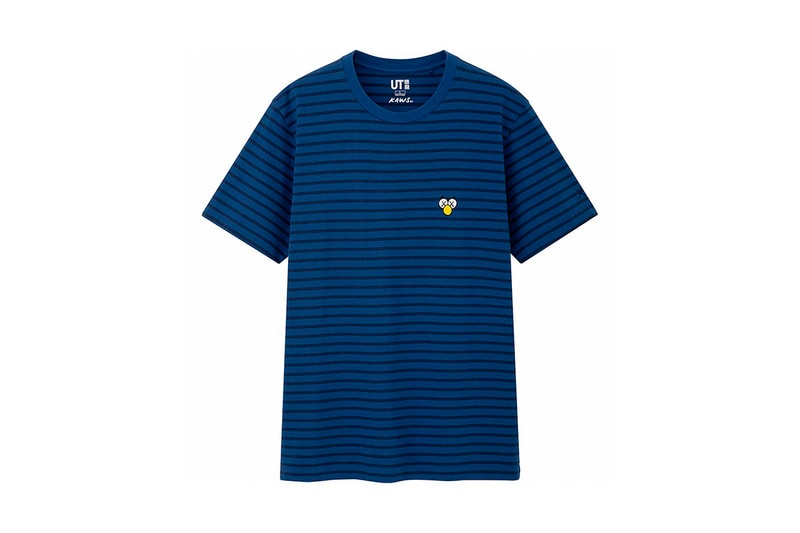 Full KAWS x UNIQLO UT SS19 Collaboration Companion BFF pink blue t-shirts stripped shirts