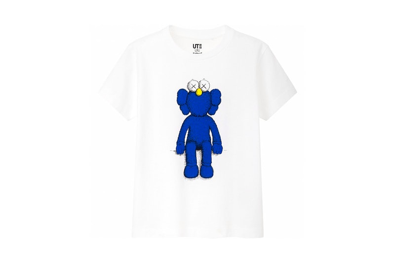 Full KAWS x UNIQLO UT SS19 Collaboration Companion BFF pink blue t-shirts stripped shirts