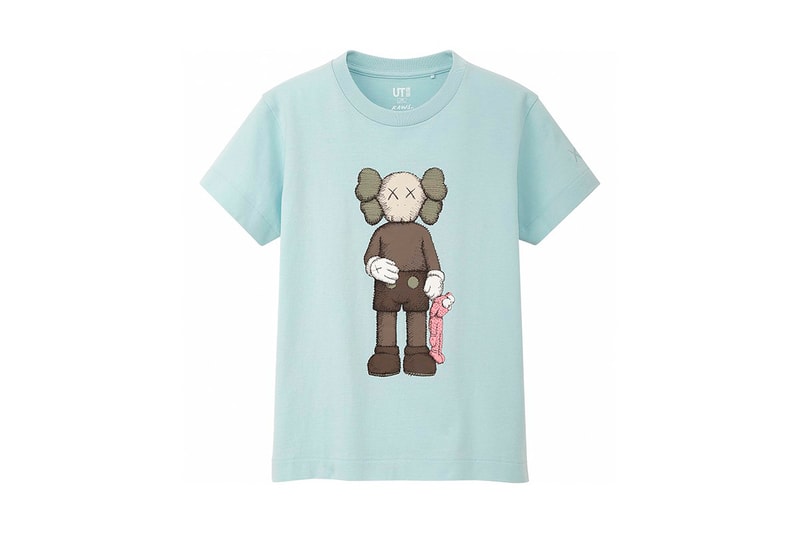 Full KAWS x UNIQLO UT SS19 Collaboration Companion BFF pink blue t-shirts stripped shirts
