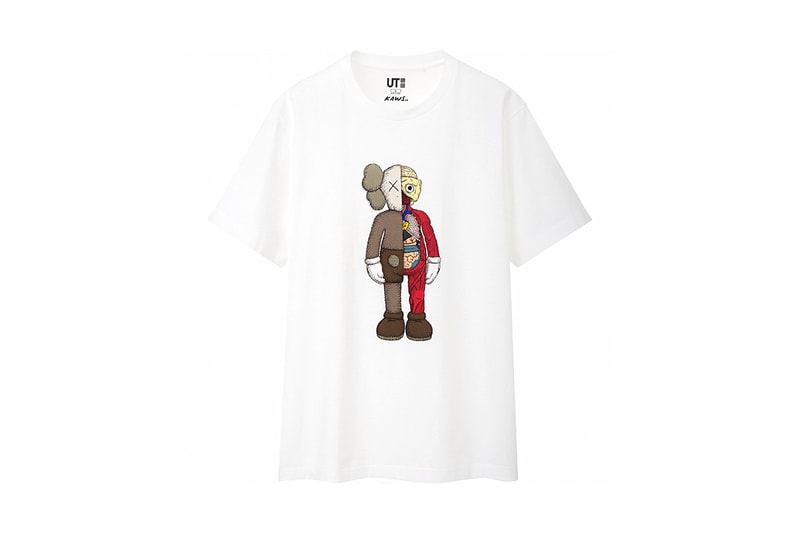 Full KAWS x UNIQLO UT SS19 Collaboration Companion BFF pink blue t-shirts stripped shirts