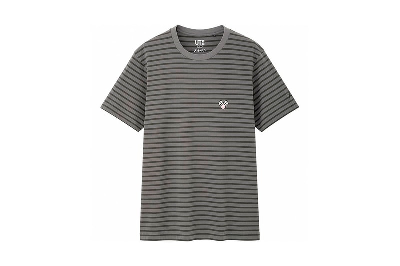 Full KAWS x UNIQLO UT SS19 Collaboration Companion BFF pink blue t-shirts stripped shirts