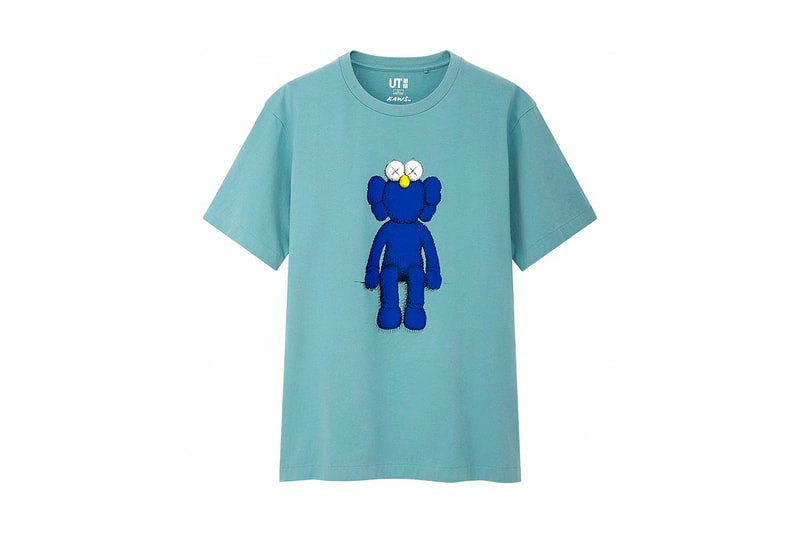 Full KAWS x UNIQLO UT SS19 Collaboration Companion BFF pink blue t-shirts stripped shirts