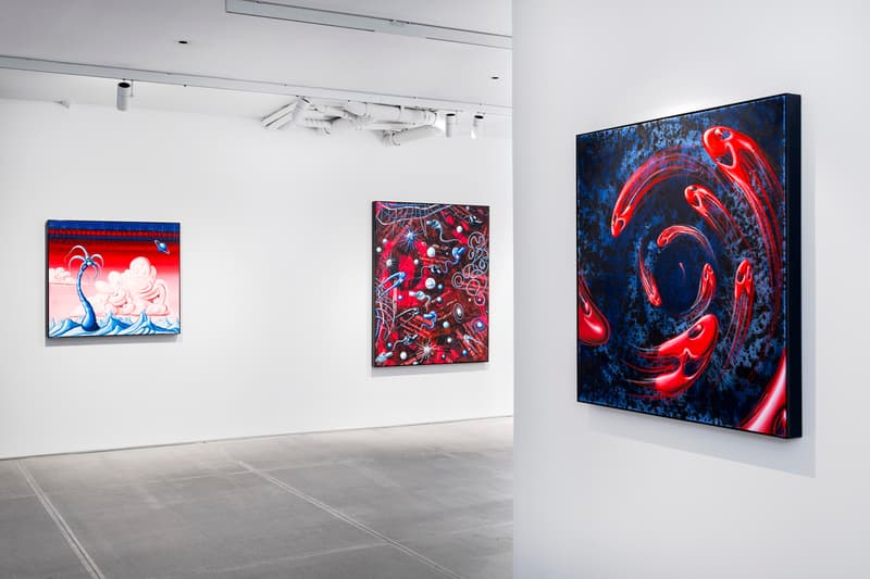 kenny scharf blue blood exhibition artworks paintings totah gallery new york city