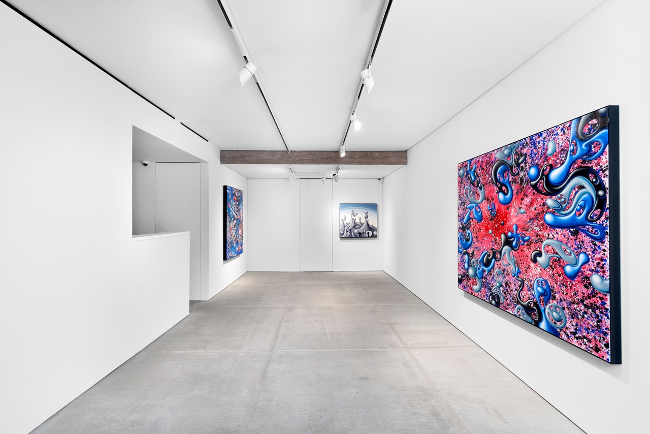 kenny scharf blue blood exhibition artworks paintings totah gallery new york city