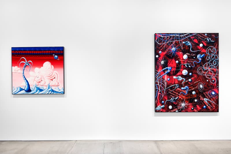 kenny scharf blue blood exhibition artworks paintings totah gallery new york city