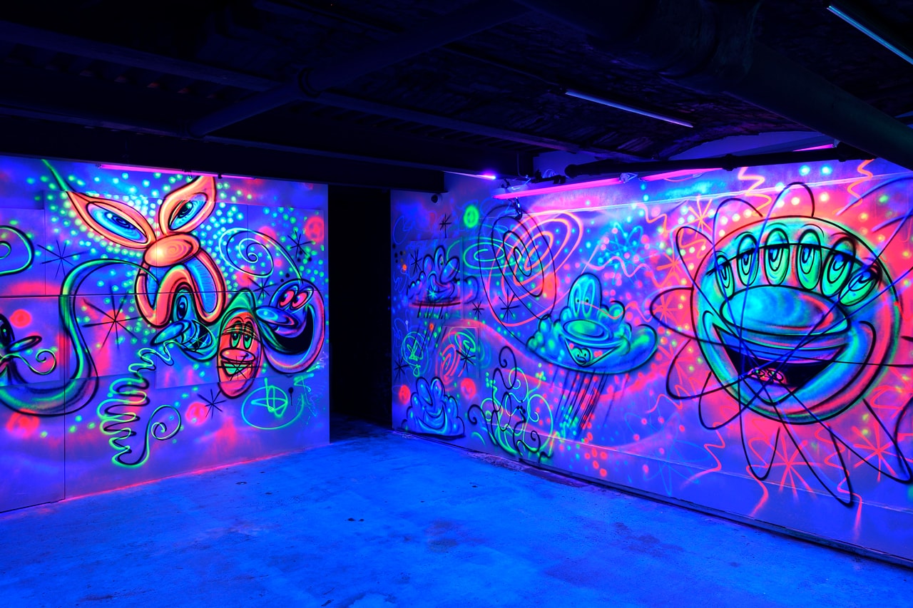 kenny scharf blue blood exhibition artworks paintings totah gallery new york city