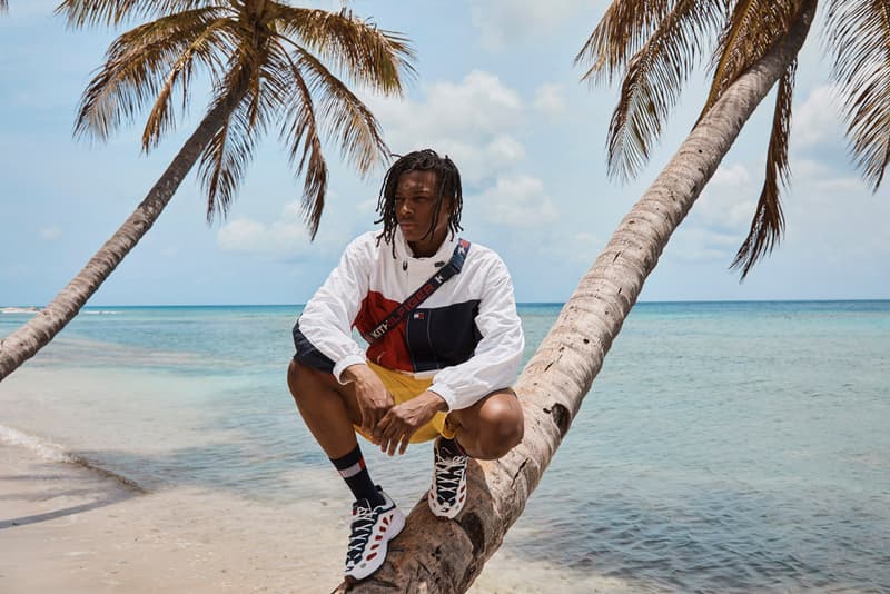 KITH x Tommy Hilfiger Spring/Summer 2019 Collection Hyperbole Running Sneaker nautical tropical island of mustique 1990s Monogram Track Suits Sailing Vests
