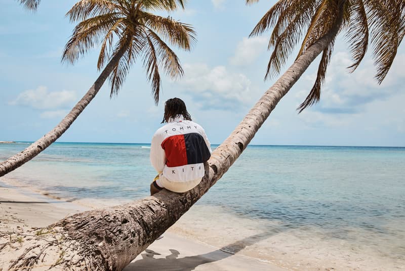 KITH x Tommy Hilfiger Spring/Summer 2019 Collection Hyperbole Running Sneaker nautical tropical island of mustique 1990s Monogram Track Suits Sailing Vests
