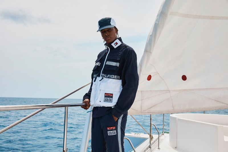 KITH x Tommy Hilfiger Spring/Summer 2019 Collection Hyperbole Running Sneaker nautical tropical island of mustique 1990s Monogram Track Suits Sailing Vests