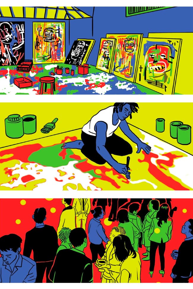 paolo parisi Laurence King publishing jean michel Basquiat A Graphic Novel Info Release