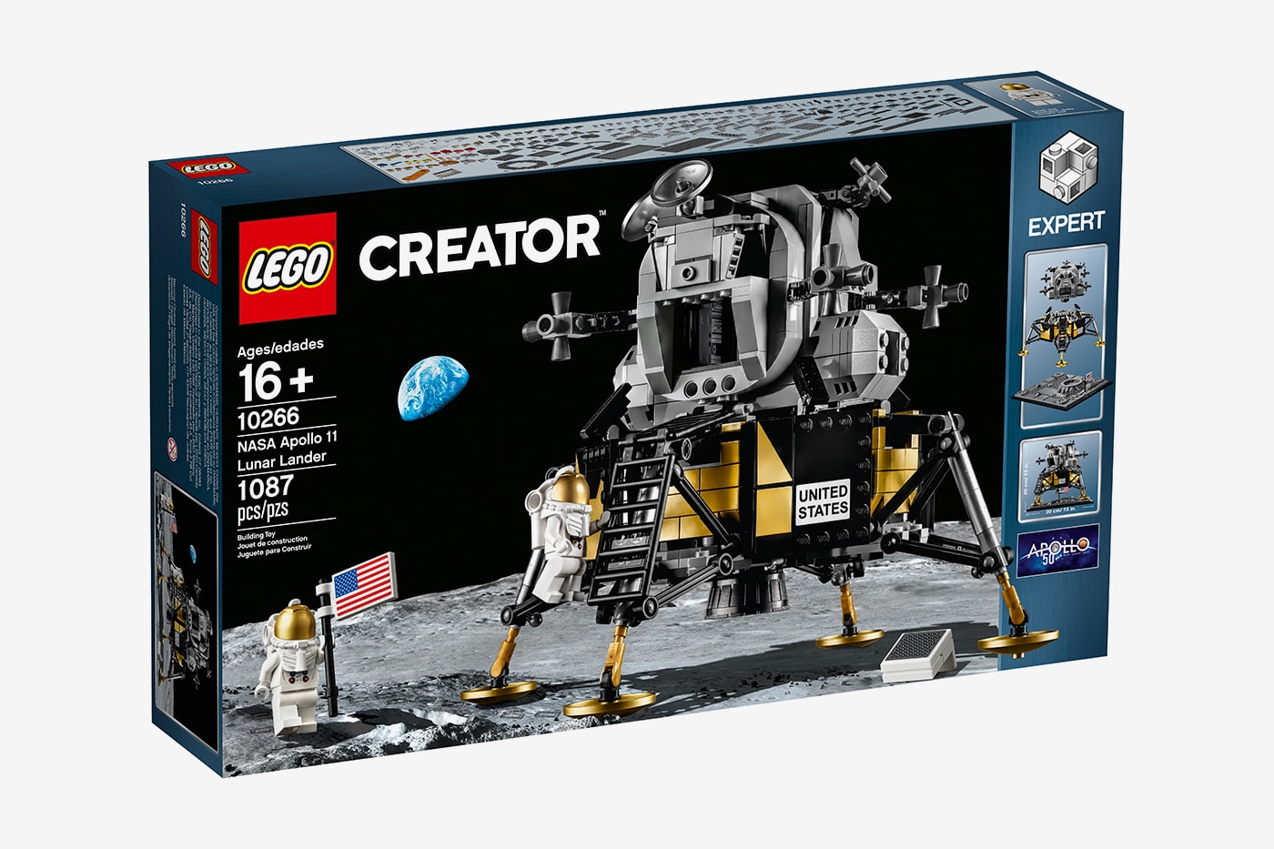 LEGO NASA Apollo 11 Lunar Lander Release Info moon landing 50th anniversary space exploration discovery science planet 