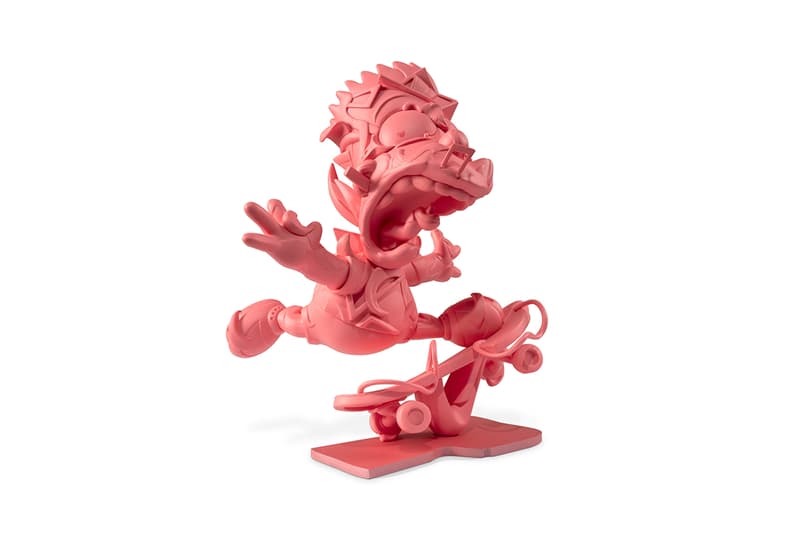 Louis De Guzman “ELEVATE" Vinyl Sculpture V2 Dusty Millenial Pink Colorway 500 Pieces Artwork Chicago United States of America USA Artist Collectors Piece Ornament