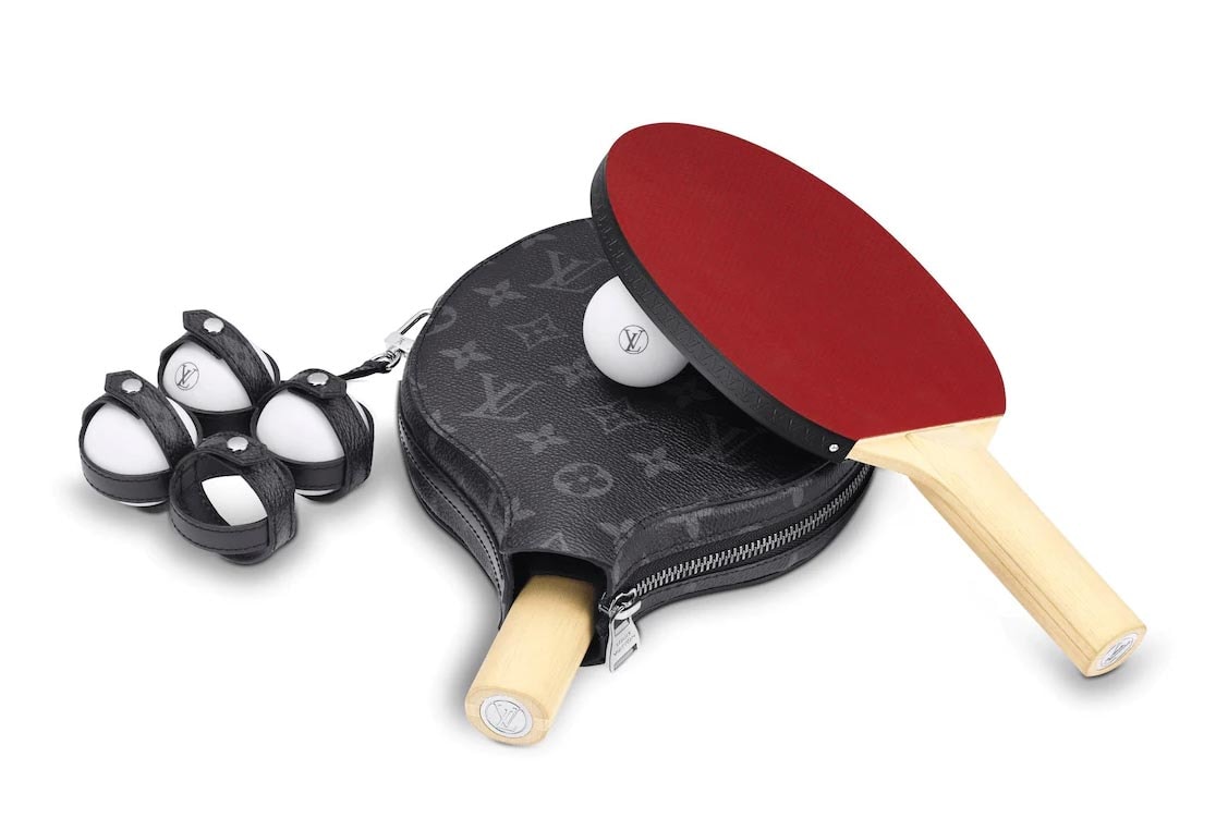 Louis Vuitton PING PONG SET JAMES Release objects luxury goods sports leather monogram france paris maison trunks
