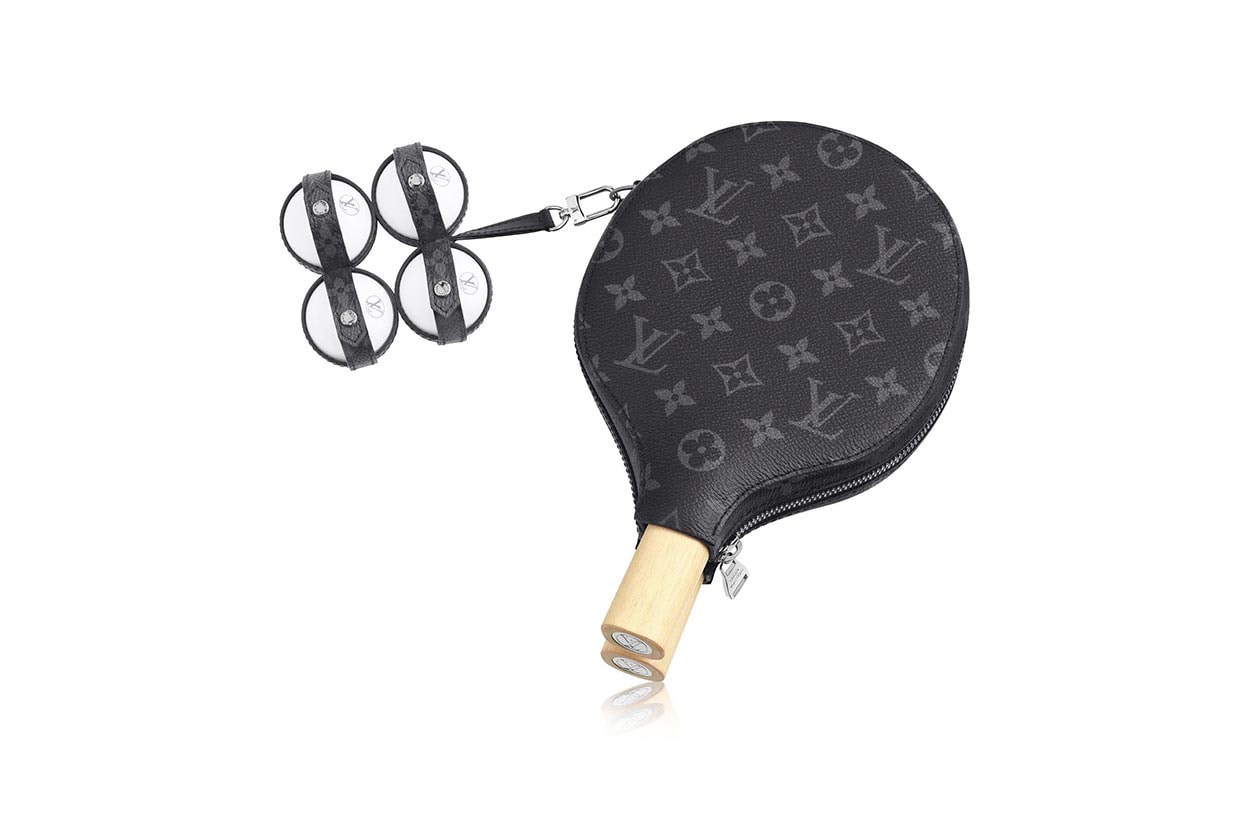 Louis Vuitton PING PONG SET JAMES Release objects luxury goods sports leather monogram france paris maison trunks