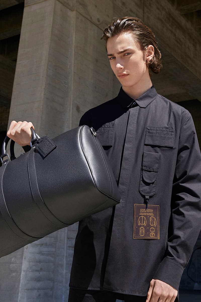 Lucien Clarke in Louis Vuitton Staples Edition editorial campaign imagery ss19 spring summer 2019 collection virgil abloh