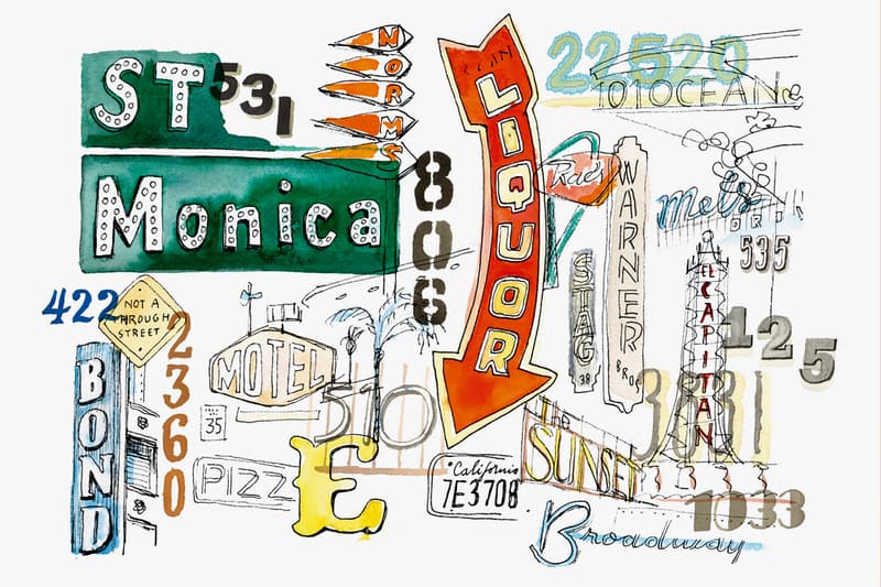 Louis Vuitton Travel Book Javier Mariscal Los Angeles Series Limited Edition Artworks Drawings Sketches neon lights slogans shop signs billboards logos