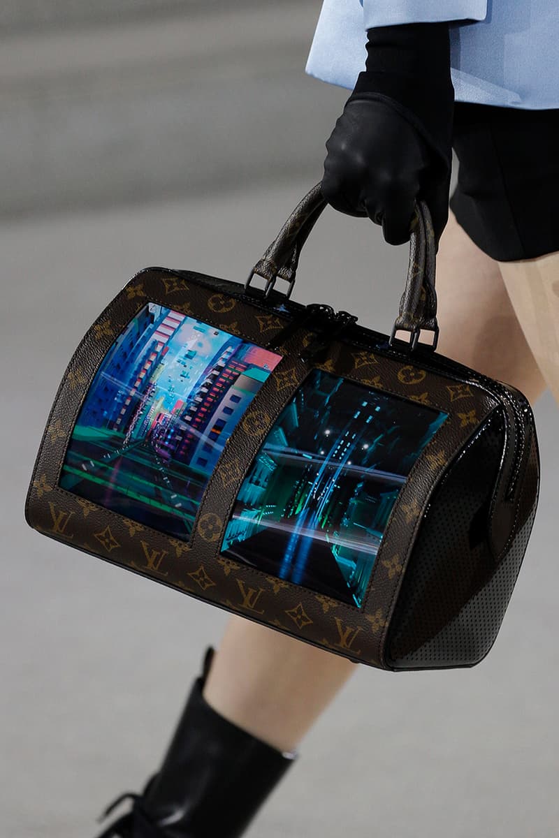 Louis Vuitton Cruise 2020 Nicolas Ghesquière Runway Bags Screen OLED LCD Touchscreen Bag Graphic Display Monogram First Look
