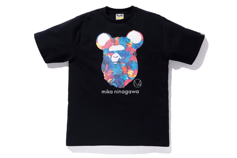 m / Mika Ninagawa x BAPE x Medicom Toy Collaboration capsule release date info may 25 2019 buy shark hoodie bearbricks clock tee shirts