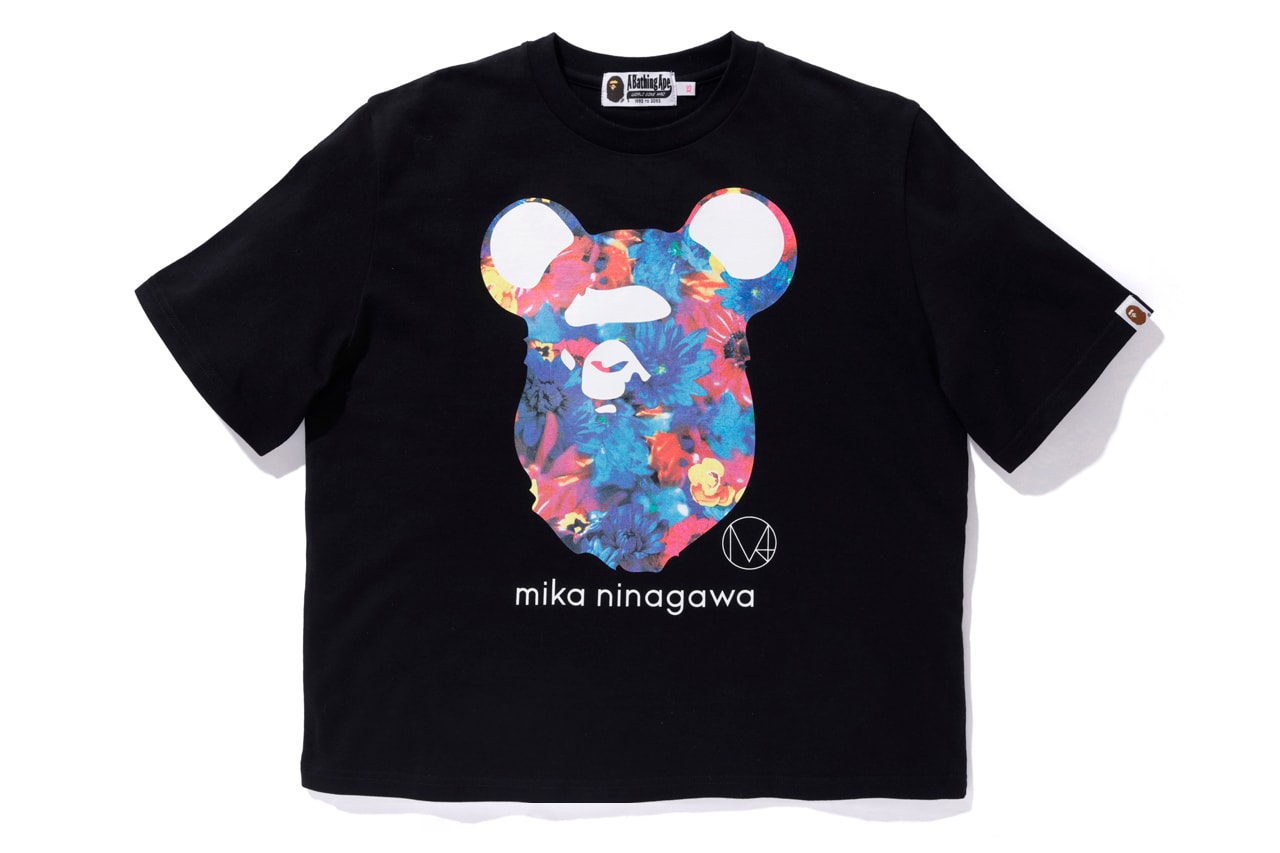 m / Mika Ninagawa x BAPE x Medicom Toy Collaboration capsule release date info may 25 2019 buy shark hoodie bearbricks clock tee shirts