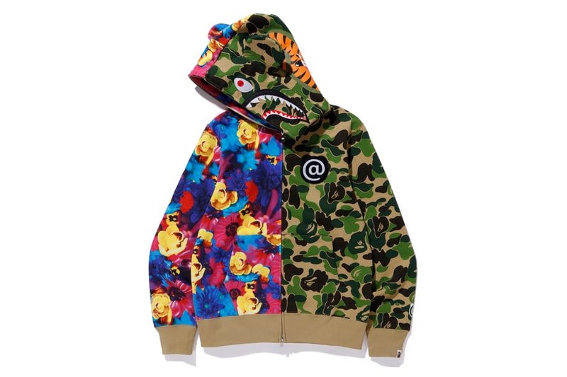 m / Mika Ninagawa x BAPE x Medicom Toy Collaboration capsule release date info may 25 2019 buy shark hoodie bearbricks clock tee shirts