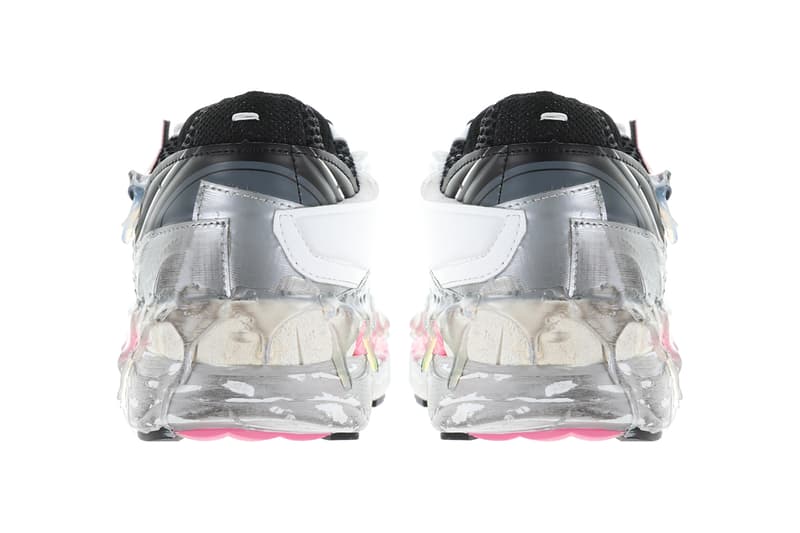 Maison Margiela Fusion Low Top Sneakers “Bubblegum Mix" Release info deconstructed hot glue duct tape maximalism shoes footwear distressed S57WS0257 Nubian Cow Leather drop date price