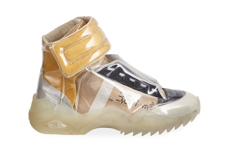 maison margiela new future laminated high top sneakers hightops 