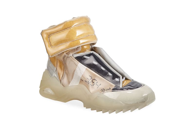 maison margiela new future laminated high top sneakers hightops 