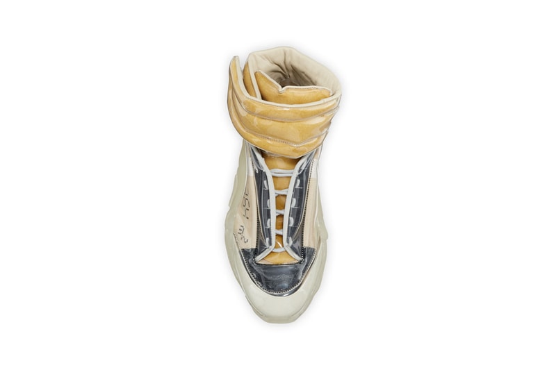 maison margiela new future laminated high top sneakers hightops 