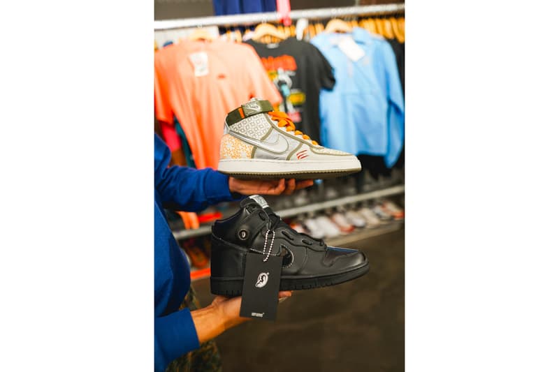 Maison Mère Opens Vintage Nike Dr drx Romanelli Mickey Mouse Clothing Pop Up Store paris france structure
