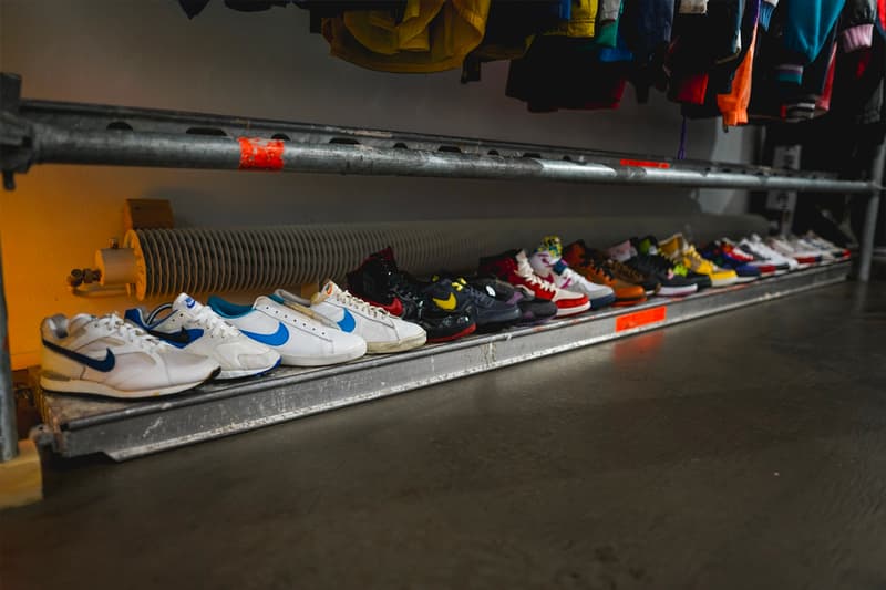 Maison Mère Opens Vintage Nike Dr drx Romanelli Mickey Mouse Clothing Pop Up Store paris france structure
