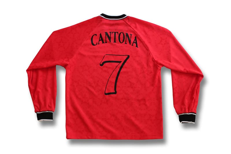 Studio Golden Cabane's Éric Cantona Manchester United Capsule football soccer jersey kit red black golden bee