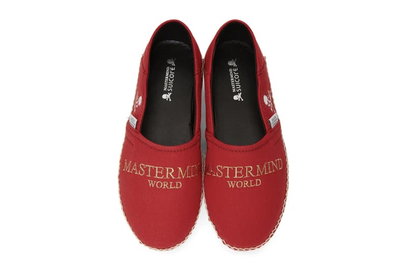 mastermind WORLD x Suicoke Logo Embroidered Espadrilles