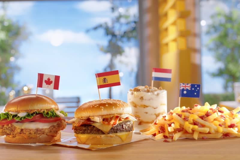 McDonald’s International Menu Favorites Announcement Stroopwafel McFlurry Grand McExtreme Bacon Burger Tomato Mozzarella Chicken Sandwich Cheesy Bacon Fries Info Date Release