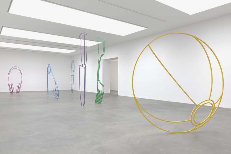 michael craig martin sculpture gagosian london exhibition sculptures artworks