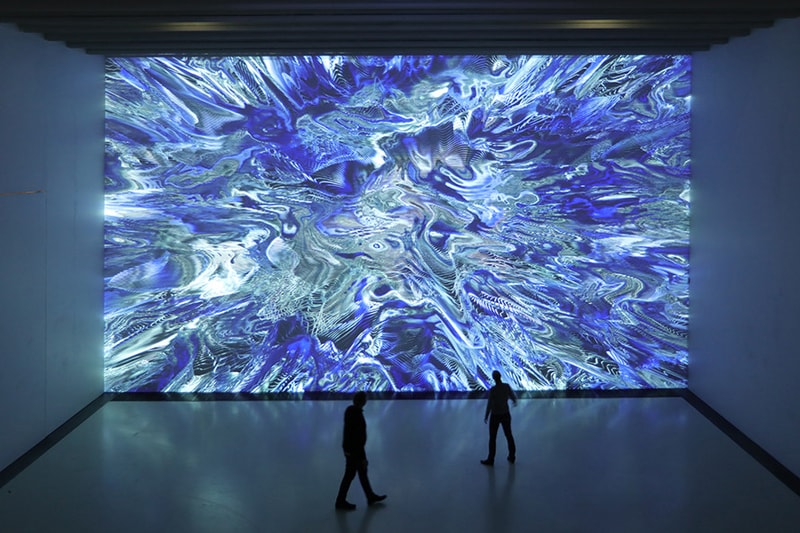 miguel chevalier pixels noir lumiere exhibition soulages museum rodez france