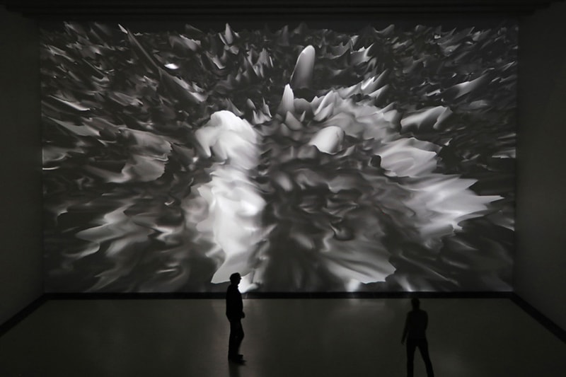 miguel chevalier pixels noir lumiere exhibition soulages museum rodez france