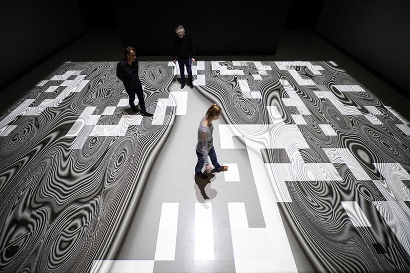 miguel chevalier pixels noir lumiere exhibition soulages museum rodez france