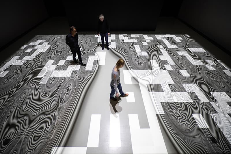 miguel chevalier pixels noir lumiere exhibition soulages museum rodez france