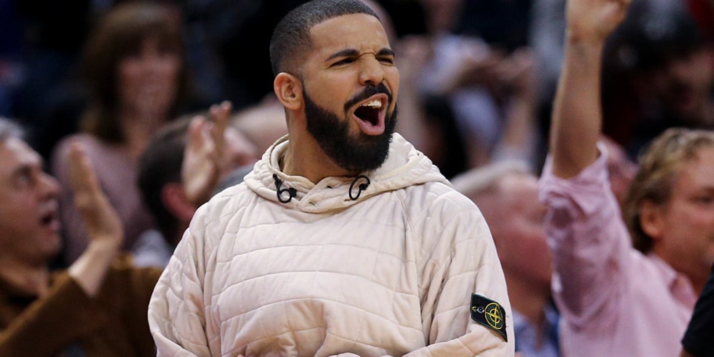 Drake's Courtside Outfit Confuses & Delights Fans