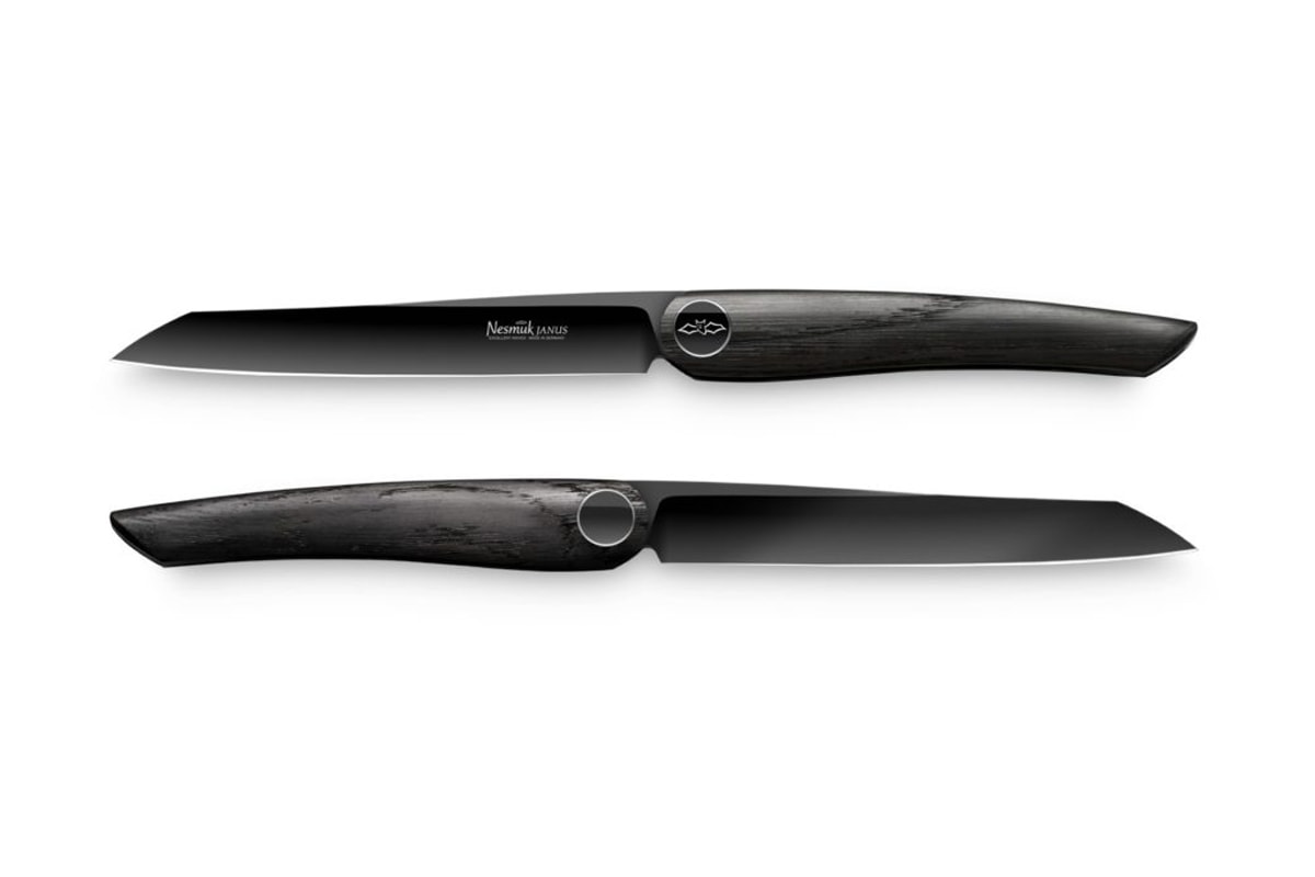Nesmuk JANUS Steak Knife Set Info knives cutlery food dining kitchen design foodie home household 