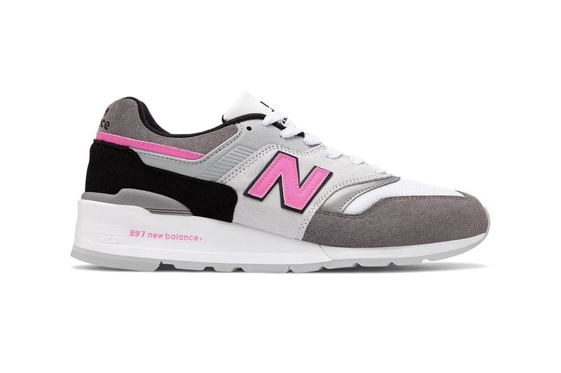New Balance M997 LBK Grey/Pink Made in USA Release Information Sneaker Drop Date Cop Now Buy Premium Retro Runner Footwear Leather Suede ENCAP Sole