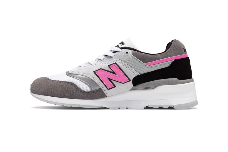 New Balance M997 LBK Grey/Pink Made in USA Release Information Sneaker Drop Date Cop Now Buy Premium Retro Runner Footwear Leather Suede ENCAP Sole