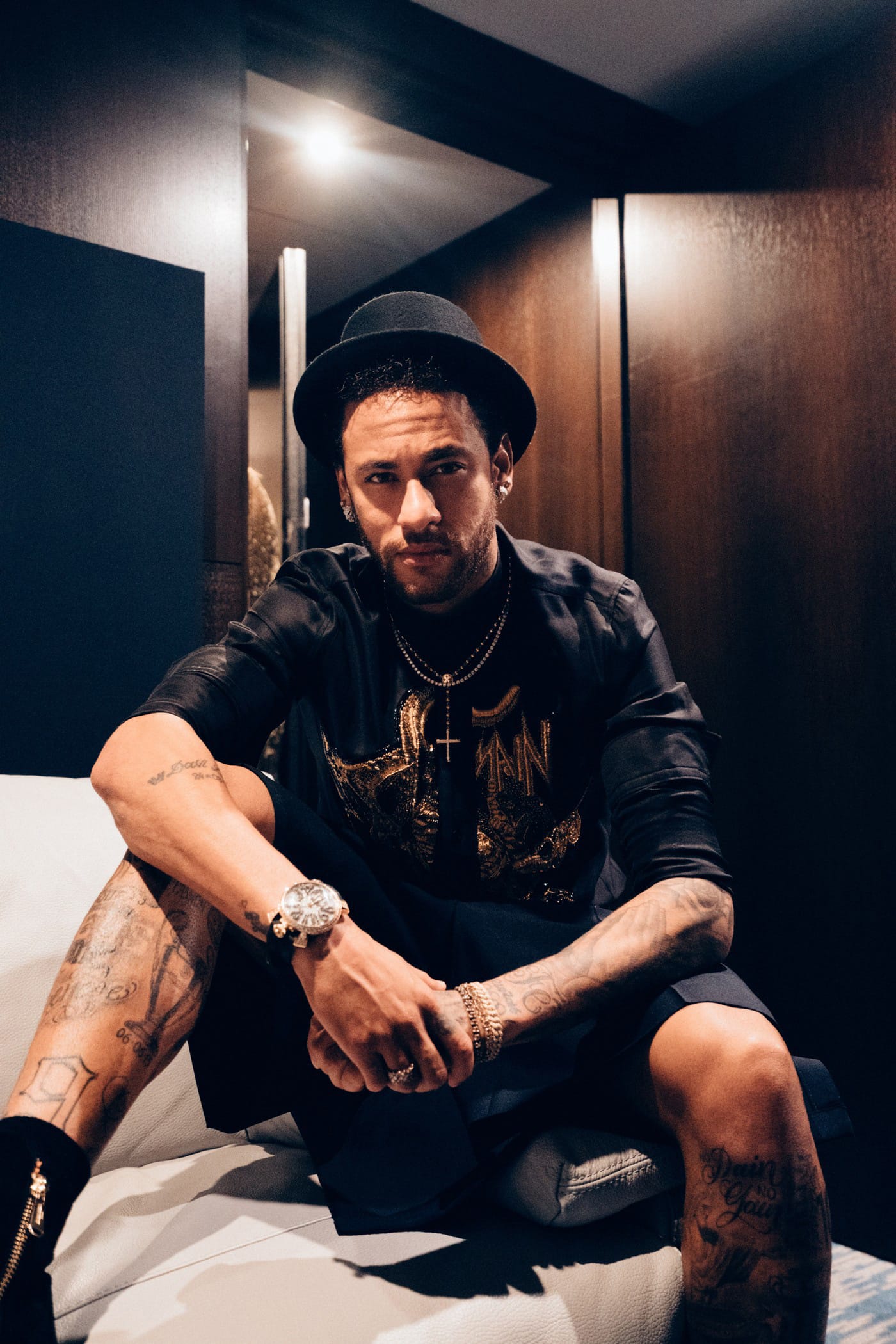 Twitter reacts as Neymar shows off new Batman and Spiderman tattoos